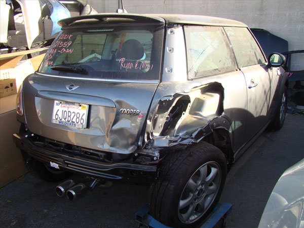 mini cooper damaged