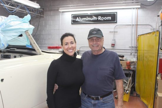 aluminum room at Precision Auto Body, Reseda, CA